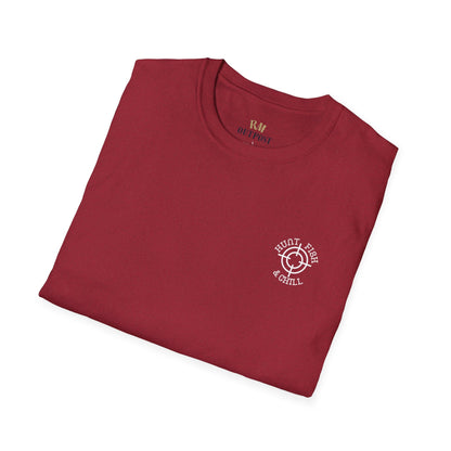 Hunt Fish & Chill T-Shirt White Logo – Premium Outdoors Badge Tee | Camping, Fishing, Hunting Apparel – Antique Cherry Red T-Shirt for Adventure Clothing (56 view)