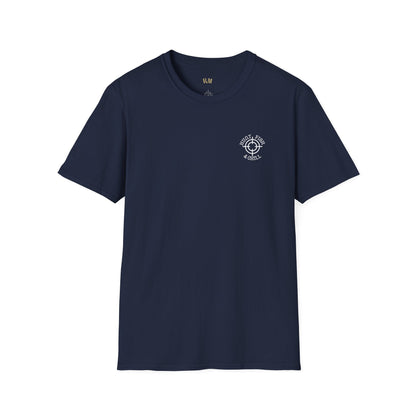 Hunt Fish & Chill T-Shirt White Logo – Premium Outdoors Badge Tee | Camping, Fishing, Hunting Apparel – Navy T-Shirt for Adventure Clothing (45 view)