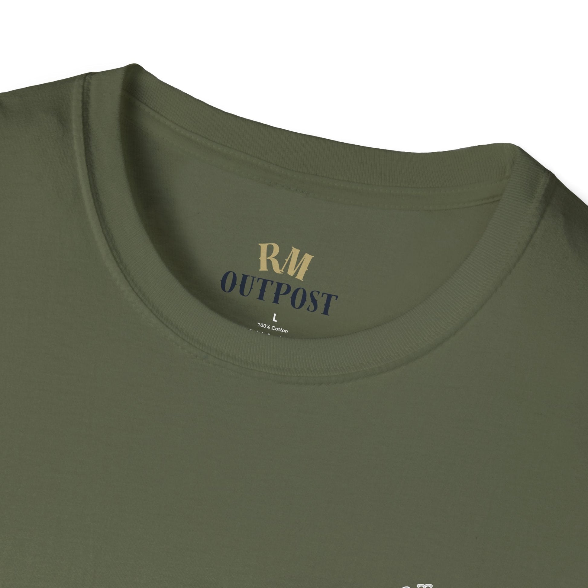 Hunt Fish & Chill T-Shirt White Logo – Premium Outdoors Badge Tee | Camping, Fishing, Hunting Apparel – Military Green T-Shirt for Adventure Clothing (15 view)