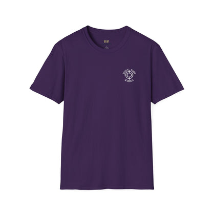 Hunt Fish & Chill T-Shirt White Logo – Premium Outdoors Badge Tee | Camping, Fishing, Hunting Apparel – Purple T-Shirt for Adventure Clothing (49 view)