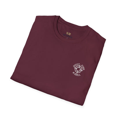 Hunt Fish & Chill T-Shirt White Logo – Premium Outdoors Badge Tee | Camping, Fishing, Hunting Apparel – Maroon T-Shirt for Adventure Clothing (28 view)