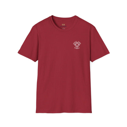 Hunt Fish & Chill T-Shirt White Logo – Premium Outdoors Badge Tee | Camping, Fishing, Hunting Apparel – Antique Cherry Red T-Shirt for Adventure Clothing (53 view)