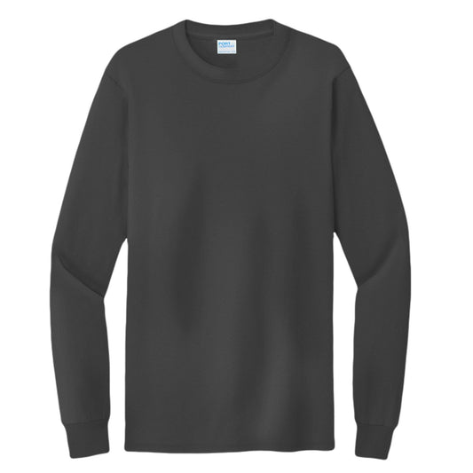 Hunt Fish Chill Tall Long Sleeve Tee – Back Design Outdoor Shirt | Big & Tall Fishing & Hunting Apparel – Jet Black T-Shirt for Apparel (2 view)