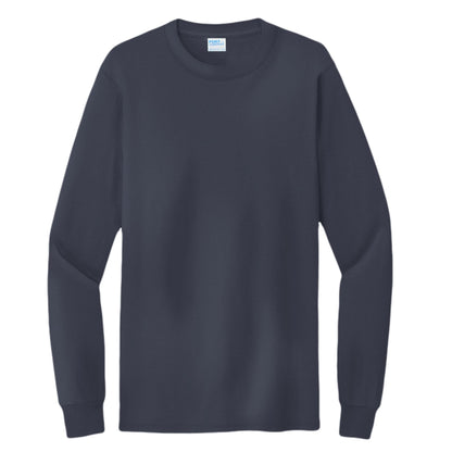 Hunt Fish Chill Tall Long Sleeve Tee – Back Design Outdoor Shirt | Big & Tall Fishing & Hunting Apparel – Deep Navy T-Shirt for Apparel (6 view)