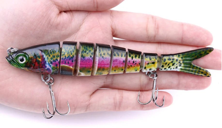 Multi Jointed Fishing Lure – Realistic Soft Bait for Bass & – B Pink 5pcs Fishing Gear by SbrTnHomes