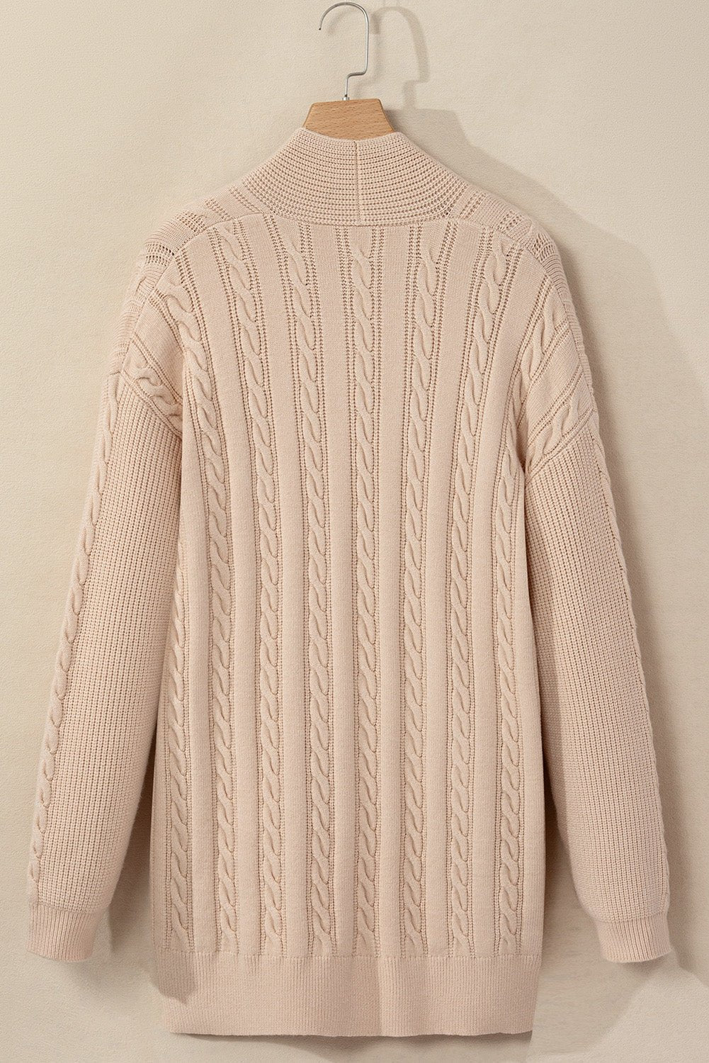 Jade Oversize Chunky Cable Knit Midi - length Cardigan – Parchment Sweaters & Cardigans/Cardigans for Shopify Collective (8 view)