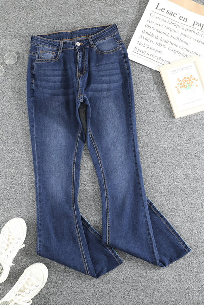 Jolie Wash Vintage Wide Leg Jeans – Blue Bottoms/Jeans for Shopify Collective (3 view)