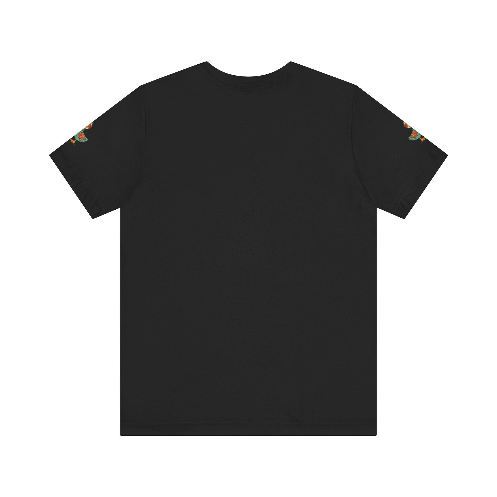 Just Ducking Around – Día de los Muertos Skeleton & Duck Tee | Funny Graphic Shirt – Black T-Shirt for cartoon graphic tee (4 view)