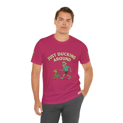Just Ducking Around – Día de los Muertos Skeleton & Duck Tee | Funny Graphic Shirt – Berry T-Shirt for cartoon graphic tee (28 view)