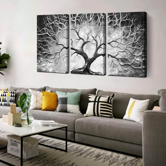 Cirabky Tree Pictures Wall Art For Living Room Black And – Black and White Wall Art for bedroomart (1 view)