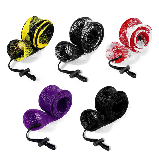 5 Pack Fishing Rod Covers – Elastic Lanyard Sleeves for – 5Pcs(B) Fishing Gear by SbrTnHomes