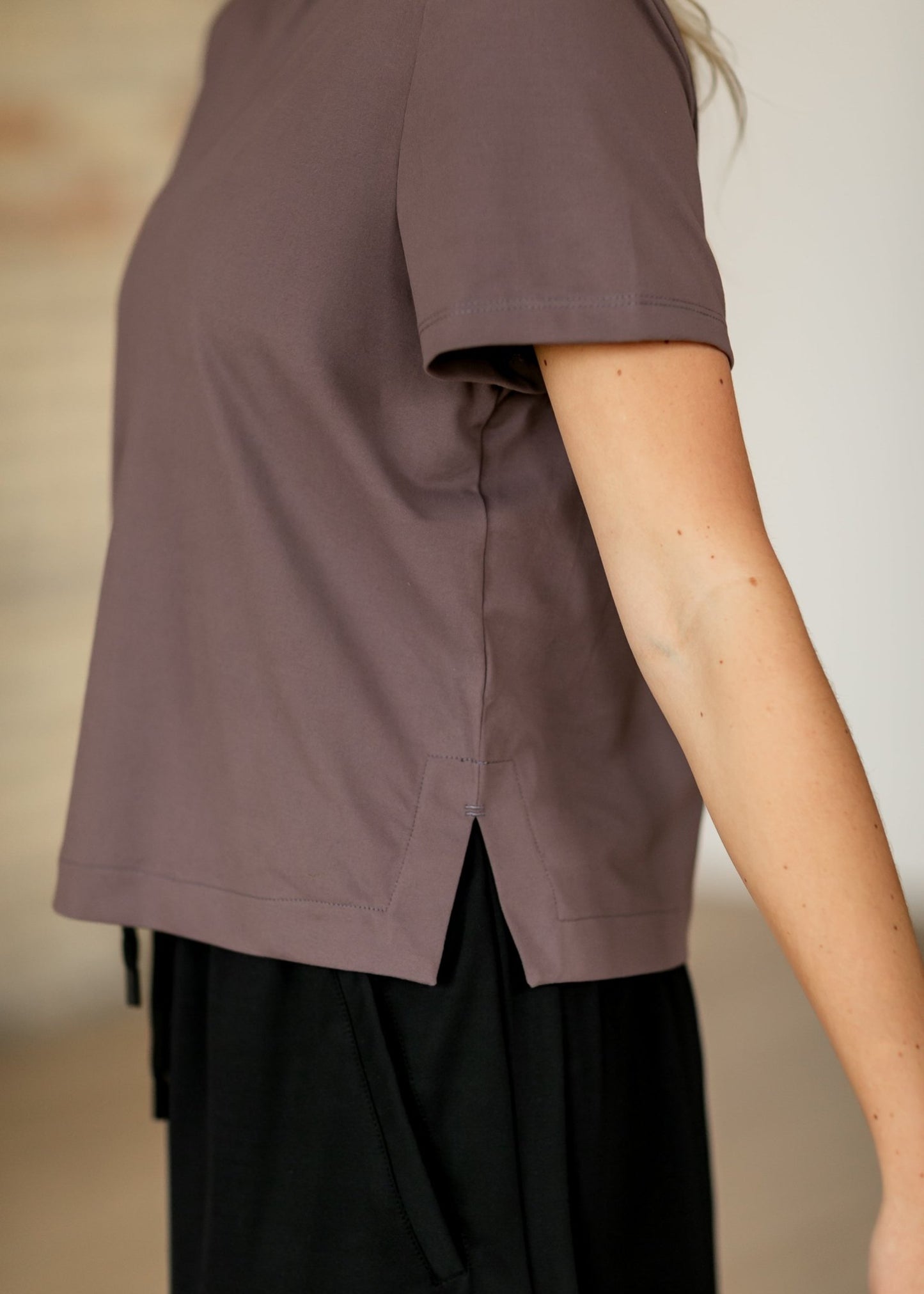 Kia Athletic Short Sleeve T-shirt – Dusty Mauve IC Tops for glowup (4 view)