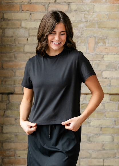 Kia Athletic Short Sleeve T-shirt – Black IC Tops for glowup (13 view)
