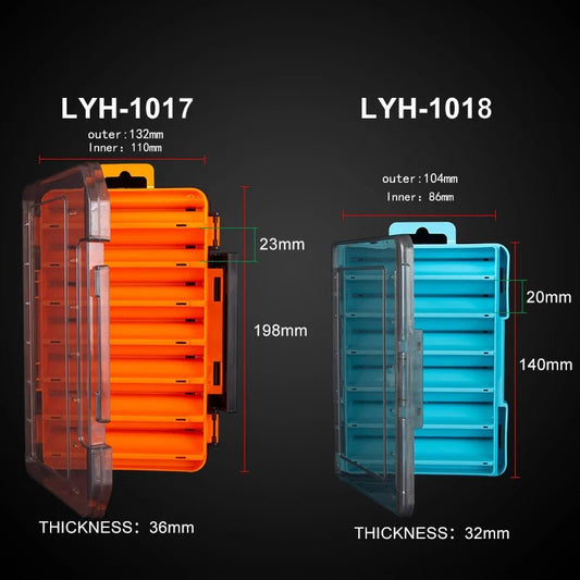 Kingdom Fishing Tackle Box – Double - Sided 12/14 Compartments, High - Strength Storage | Accessories – lyh - 1017 orange Fishing Gear for ABS Material (2 view)