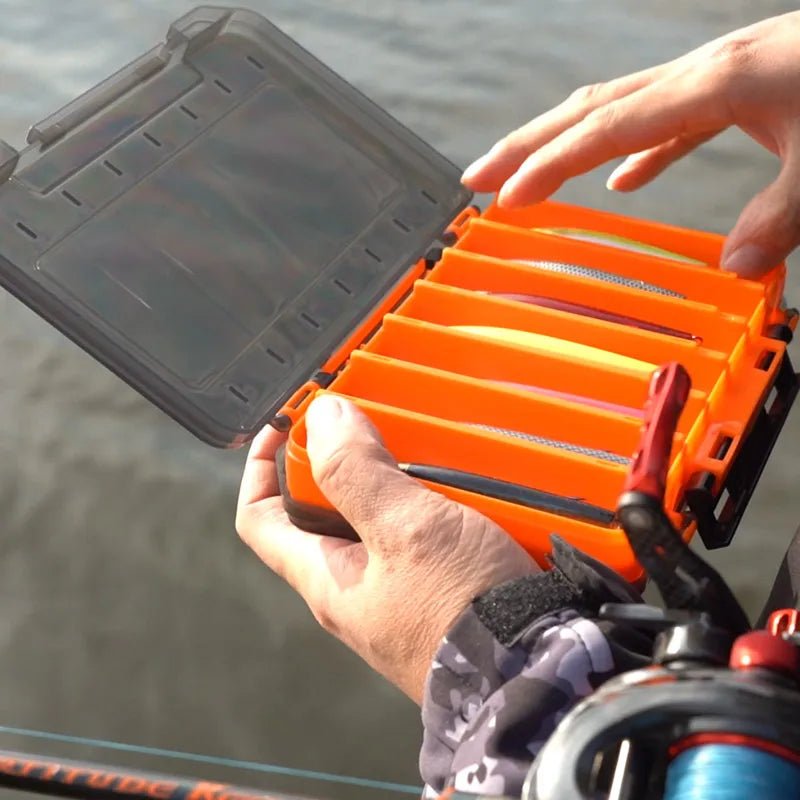 Kingdom Fishing Tackle Box – Double - Sided 12/14 Compartments, High - Strength Storage | Accessories – lyh - 1017 orange Fishing Gear for ABS Material (5 view)