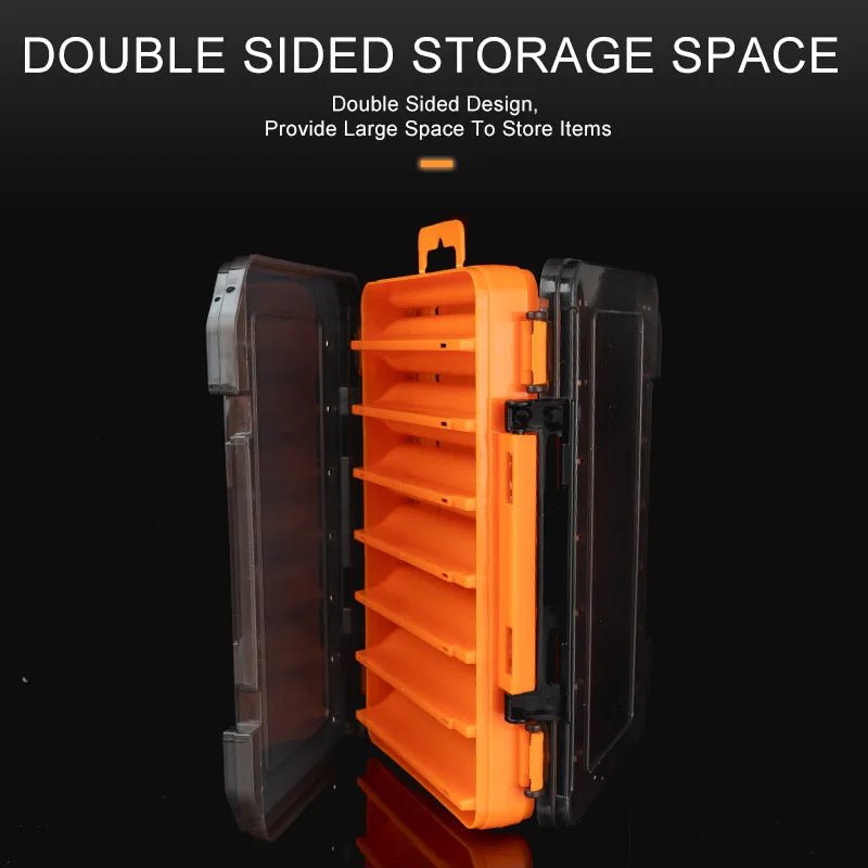 Kingdom Fishing Tackle Box – Double - Sided 12/14 Compartments, High - Strength Storage | Accessories – lyh - 1017 orange Fishing Gear for ABS Material (4 view)