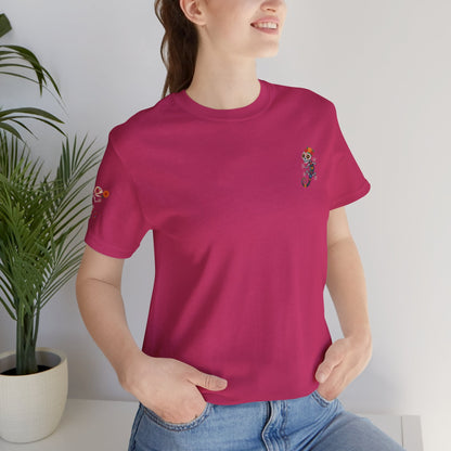 La Lagartija Viva – Sugar Skull Lizard Tee with Day of the Dead Vibes | Unisex Halloween Shirt – Oxblood Black T-Shirt for artsy apparel (71 view)