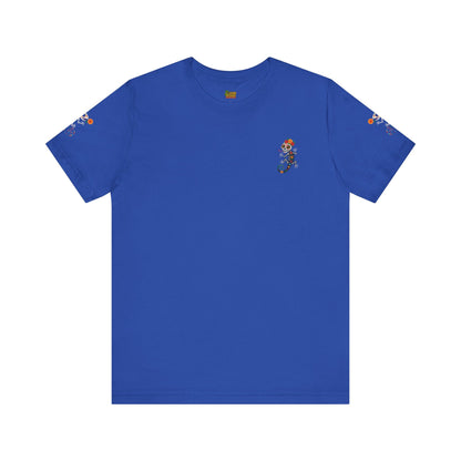 La Lagartija Viva – Sugar Skull Lizard Tee with Day of the Dead Vibes | Unisex Halloween Shirt – True Royal T-Shirt for artsy apparel (5 view)