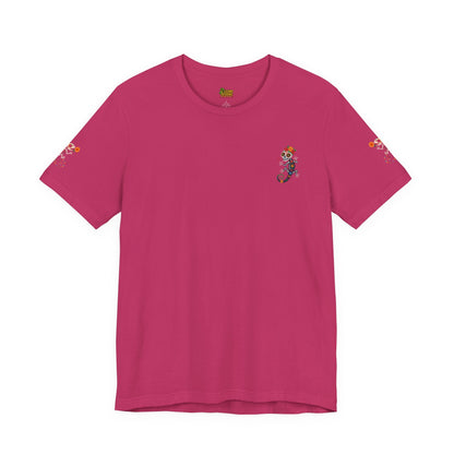 La Lagartija Viva – Sugar Skull Lizard Tee with Day of the Dead Vibes | Unisex Halloween Shirt – Oxblood Black T-Shirt for artsy apparel (67 view)