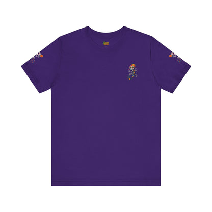 La Lagartija Viva – Sugar Skull Lizard Tee with Day of the Dead Vibes | Unisex Halloween Shirt – Team Purple T-Shirt for artsy apparel (9 view)