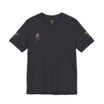 La Lagartija Viva – Sugar Skull Lizard Tee with Day of the Dead Vibes | Unisex Halloween Shirt – Dark Grey T-Shirt for artsy apparel (17 view)