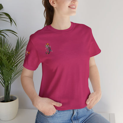 La Lagartija Viva – Sugar Skull Lizard Tee with Day of the Dead Vibes | Unisex Halloween Shirt – Berry T-Shirt for artsy apparel (70 view)