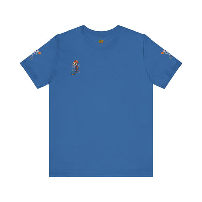 La Lagartija Viva – Sugar Skull Lizard Tee with Day of the Dead Vibes | Unisex Halloween Shirt – Columbia Blue T-Shirt by Printify