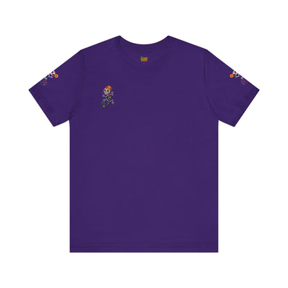 La Lagartija Viva – Sugar Skull Lizard Tee with Day of the Dead Vibes | Unisex Halloween Shirt – Team Purple T-Shirt by Printify