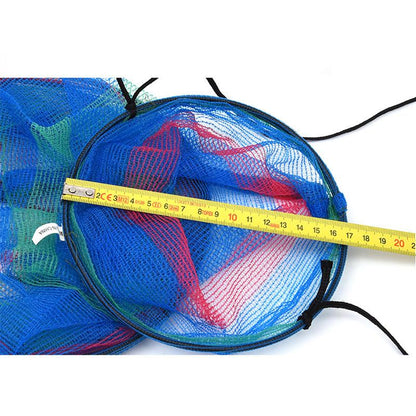 LEO Collapsible Fishing Net Basket – 3 - Layer Nylon Keep Net 65cm | Fish Holder & Trap – Multi Fishing Gear for Collapsible Net (6 view)