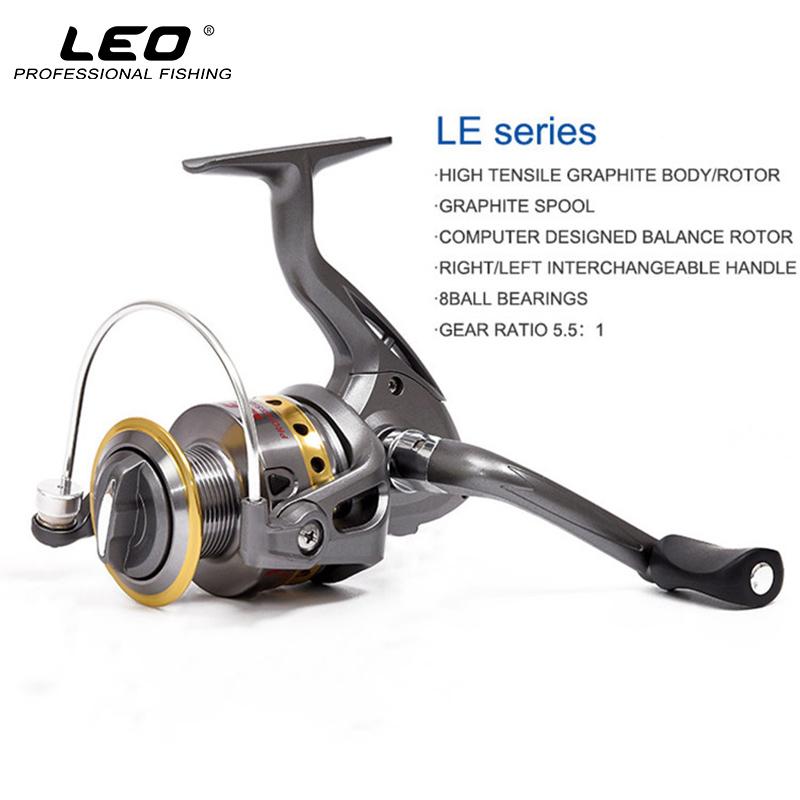 LEO Spinning Reel 8BB 5.5:1 (LE1000–7000) – 1000 Series Fishing Gear for 5 - 5 - 1 - gear (7 view)