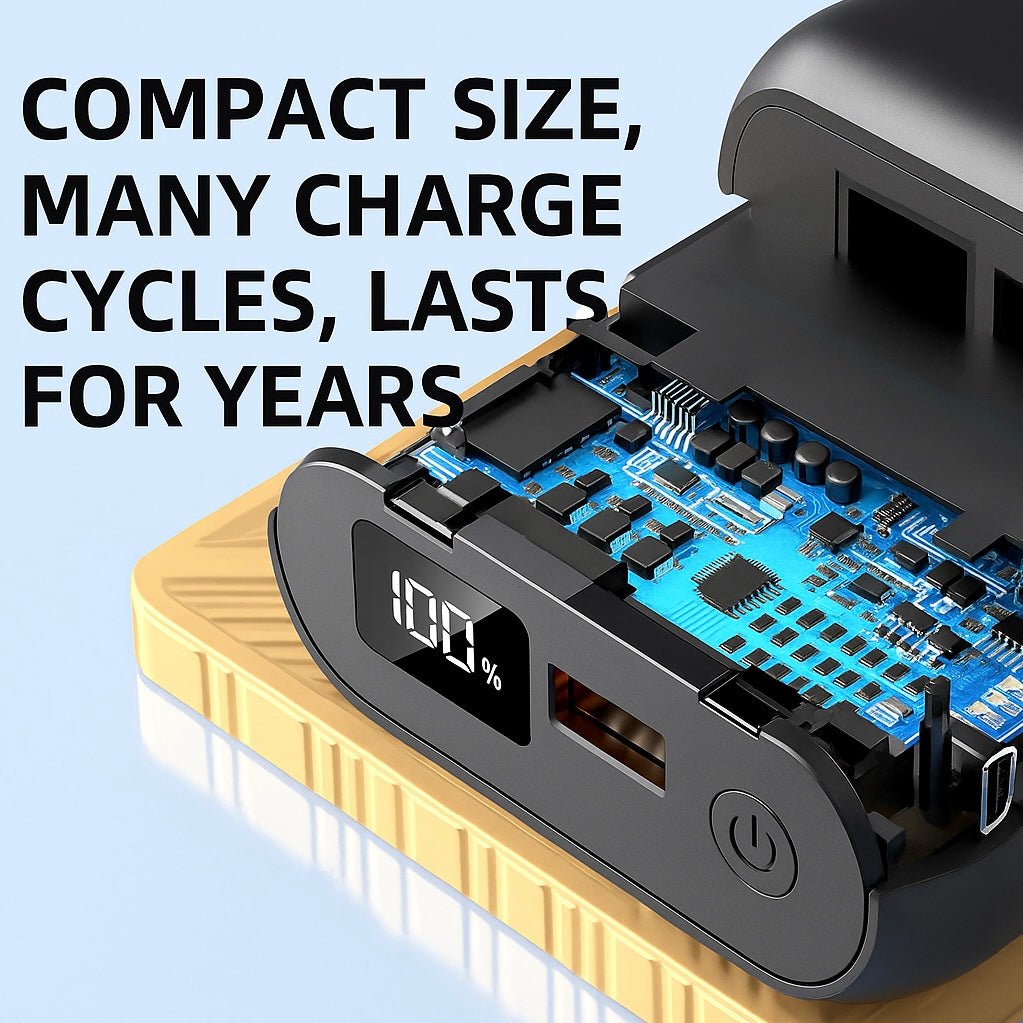 LITEGUEST™ 20,000mAh Ultra - Compact Fast Charging Power Bank – 22.5W USB - C – White Power Bank for camping (4 view)