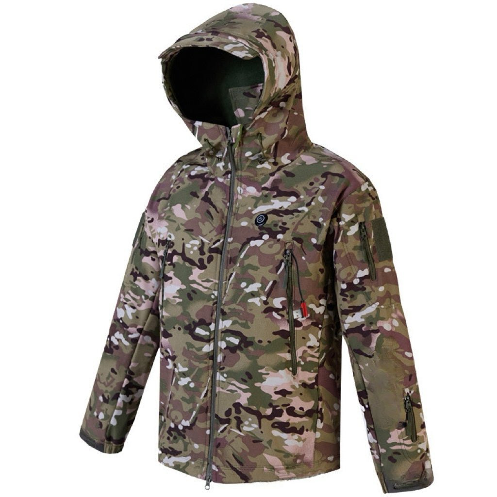 LITEGUEST Heated Camouflage Jacket Built for Outdoor in Cold Weather – Green Camouflage Jacket for Apparel (2 view)