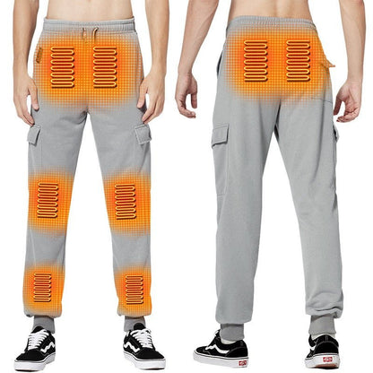 LITEGUEST™ Heated Cargo Multi - Pocket Pants for Outdoor Activities – Gray Pants for Apparel (4 view)