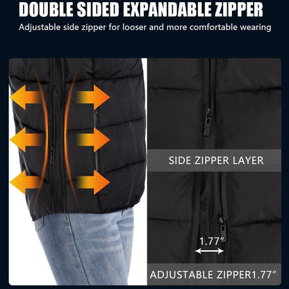 LITEGUEST Heated Vest with LED Light – Winter Outdoor Warming Vest – S Vest for Apparel (4 view)