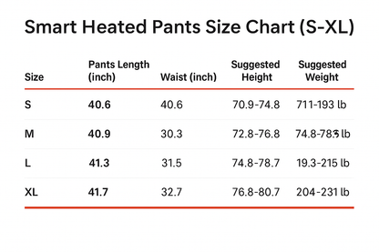 LITEGUEST Smart Heated Pants Fast Heating Windproof Warm for Winter – S Pants for Apparel (12 view)