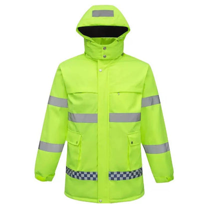 LITEGUEST Smart Heated Reflective Work Jacket for Outdoor Duty – Green Jacket for Apparel (2 view)