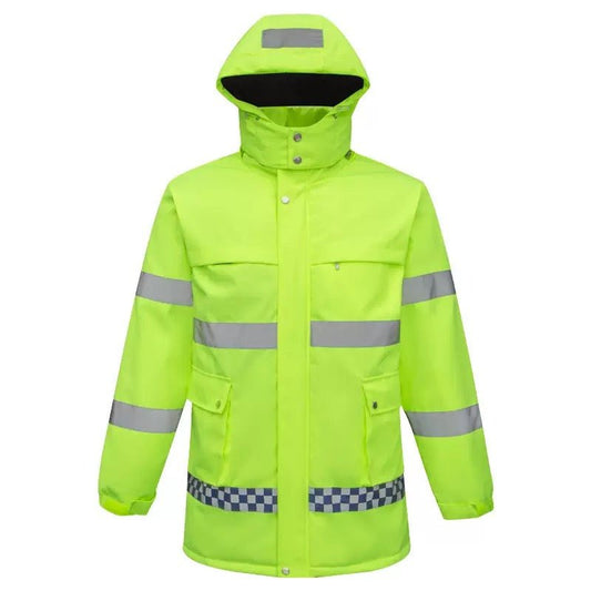 LITEGUEST Smart Heated Reflective Work Jacket for Outdoor Duty – Green Jacket for Apparel (2 view)