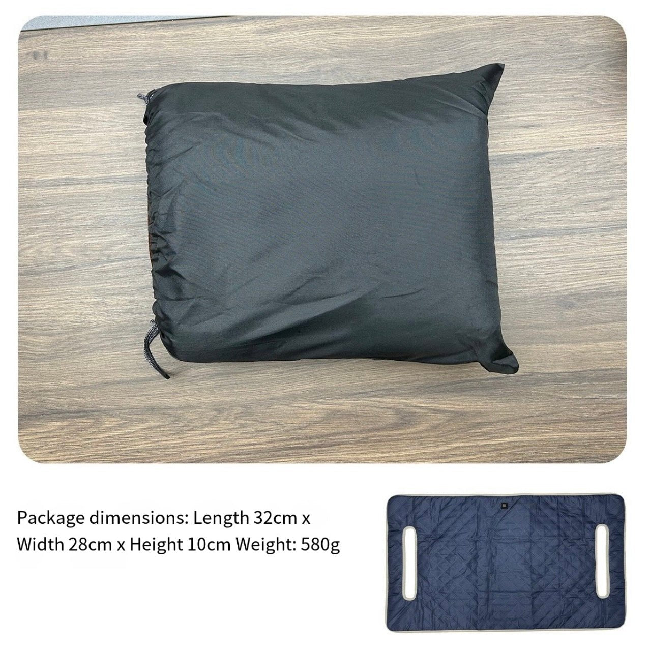 LITEGUEST USB Heated Golf Cart Seat Cushion Winter Warmth Essential – Black Blanket for heated gear (9 view)