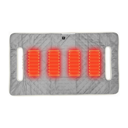 LITEGUEST USB Heated Golf Cart Seat Cushion Winter Warmth Essential – Gray Blanket for heated gear (3 view)