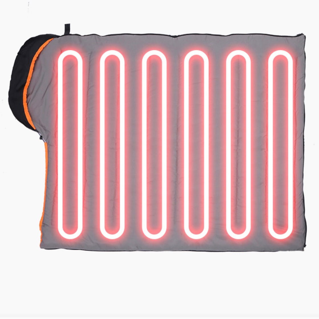 LITEGUEST Winter Heated Single Sleeping Bag 5V Electric Camping Gear – Blue Sleeping Bag for camping gear (3 view)