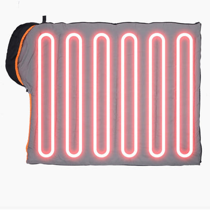 LITEGUEST Winter Heated Single Sleeping Bag 5V Electric Camping Gear – Blue Sleeping Bag for camping gear (3 view)