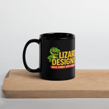 Lizard Designs Black Glossy Mug – 11 oz Mug by SbrTnHomes
