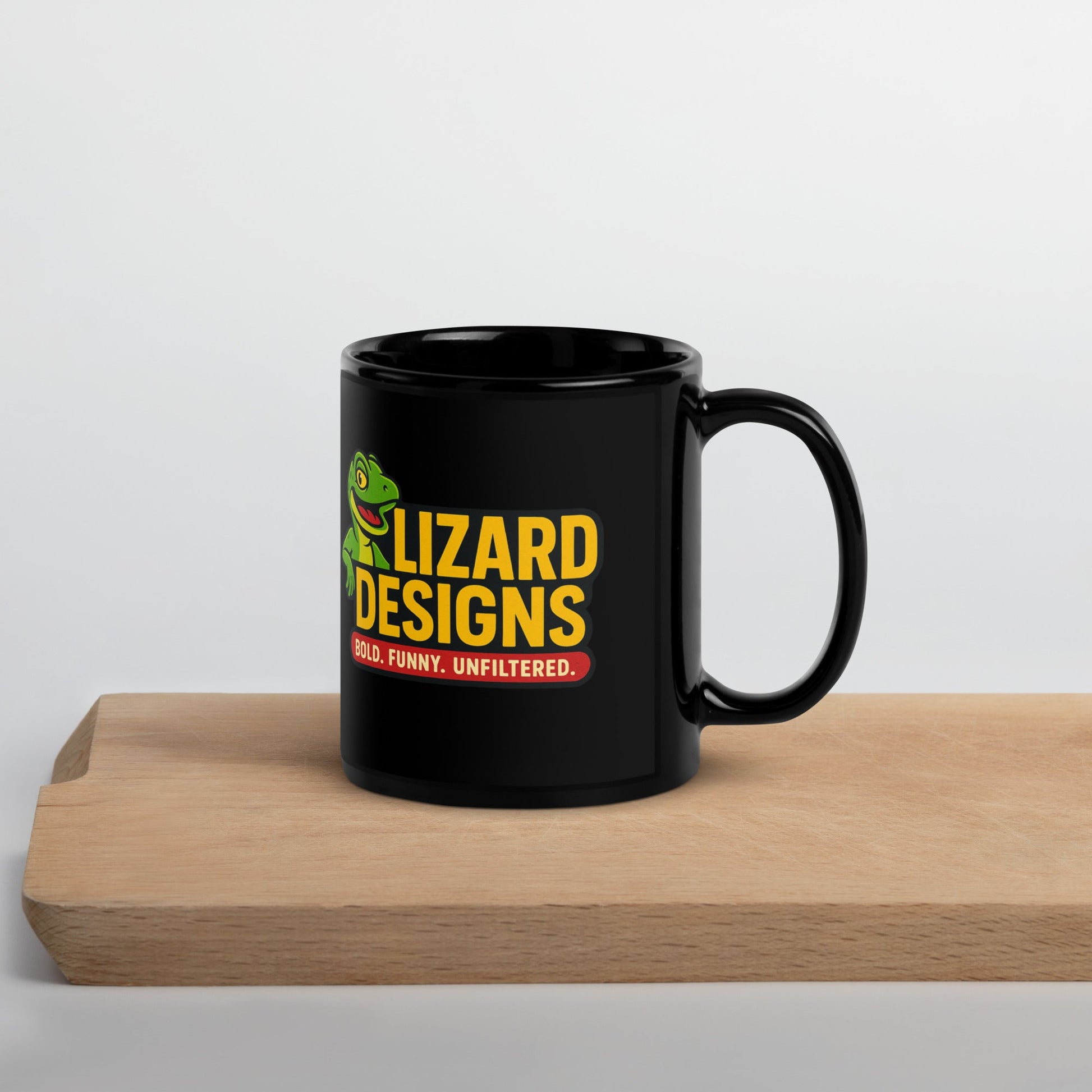 Lizard Designs Black Glossy Mug – 11 oz Mug by SbrTnHomes