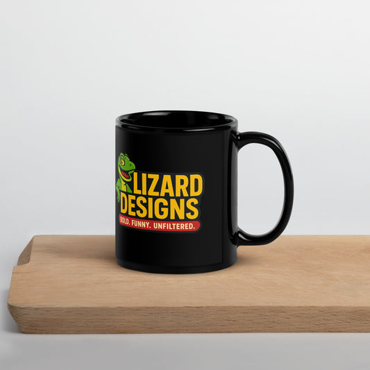 Lizard Designs Black Glossy Mug – 11 oz Mug by SbrTnHomes