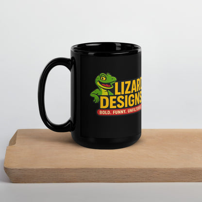 Lizard Designs Black Glossy Mug – 11 oz Mug by SbrTnHomes