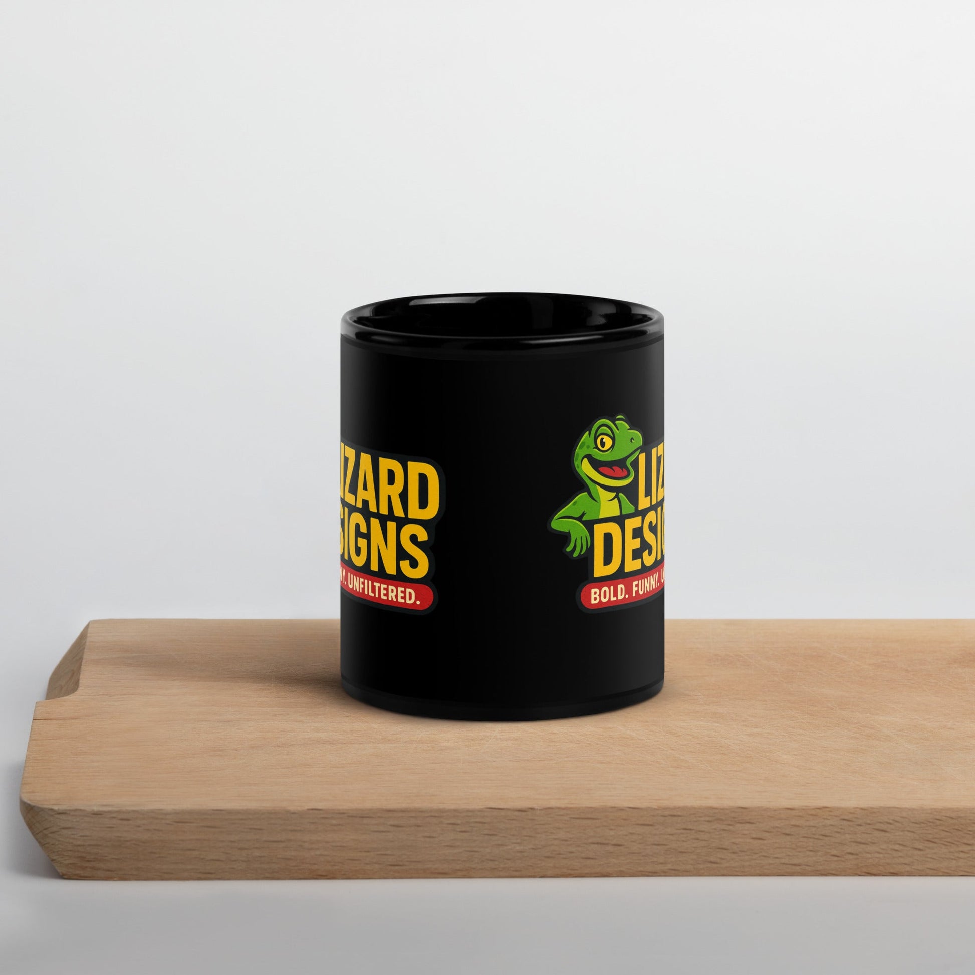 Lizard Designs Black Glossy Mug – 11 oz Mug by SbrTnHomes