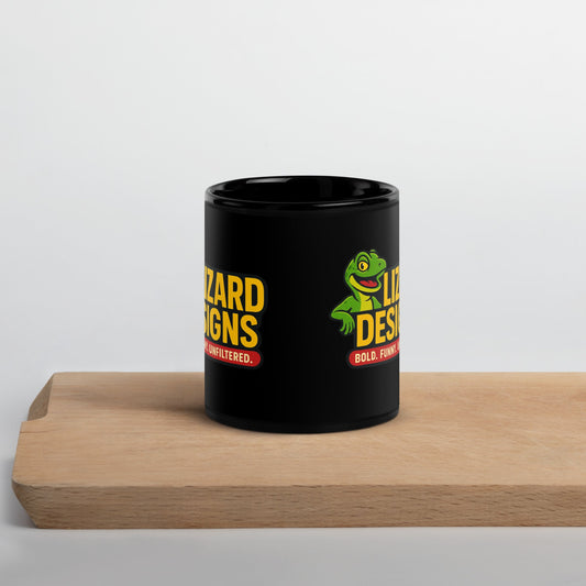 Lizard Designs Black Glossy Mug – 11 oz Mug by SbrTnHomes