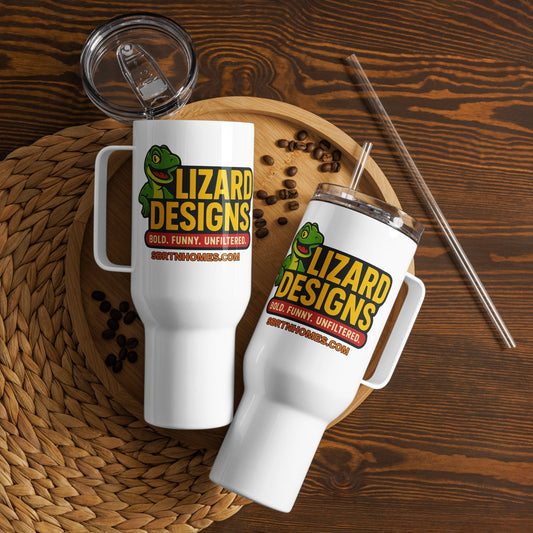 Lizard Designs Travel mug with a handle I Sbrtnhomes – 40 oz Mug by SbrTnHomes
