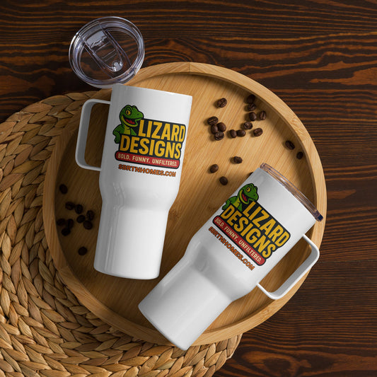 Lizard Designs Travel mug with a handle I Sbrtnhomes – 25 oz Mug by SbrTnHomes