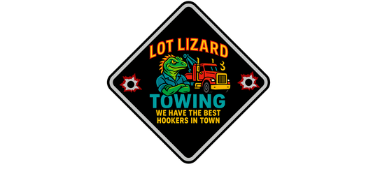Lot Lizard Towing Hat – Best Hookers in Town | Funny Road Sign Cap for Truckers – Black Hats for casual trucker (2 view)